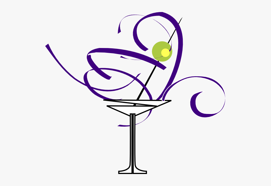 Martini - Clipart - Martini Glass Clip Art, Transparent Clipart