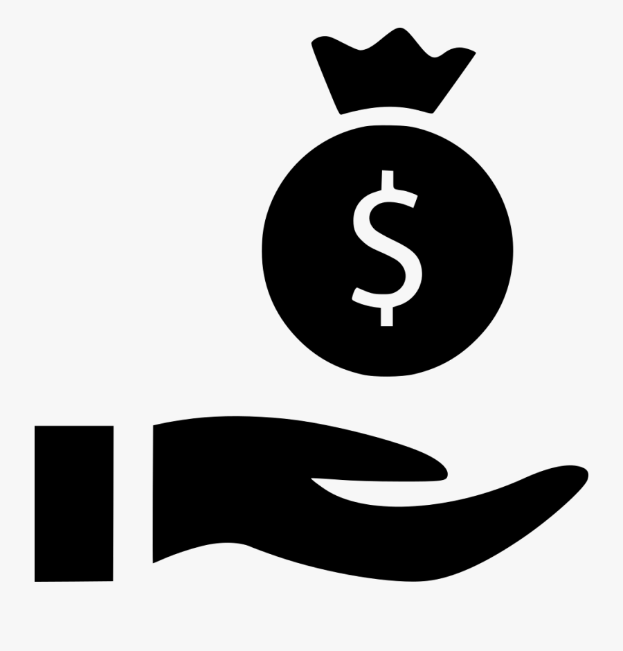 Hands Banking Bag Money Comments - White Money Bag Hand Graphic Png, Transparent Clipart