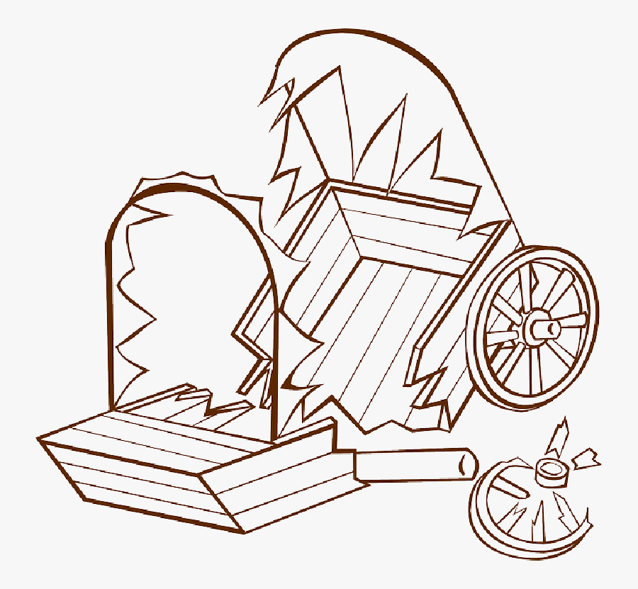 Pioneer Covered Wagon Png Library Stock Huge Freebie - Broken Wagon Wheel Clipart, Transparent Clipart