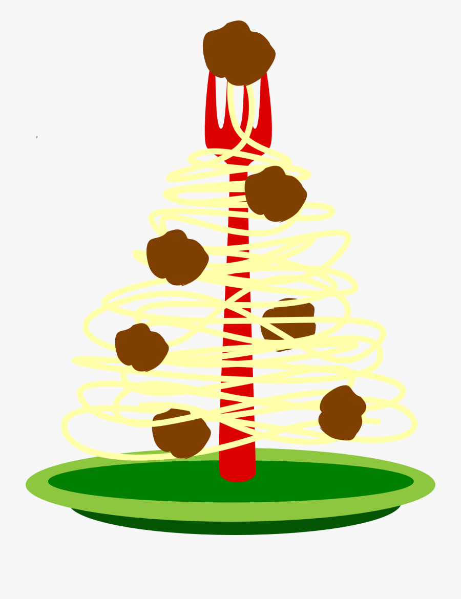 Spaghetti Christmas Tree, Transparent Clipart