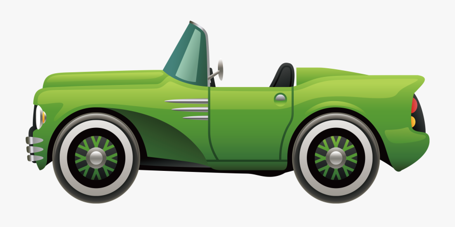 Old Car Clip Art Png Image Free Download Searchpng - Green Car Cartoon Png, Transparent Clipart