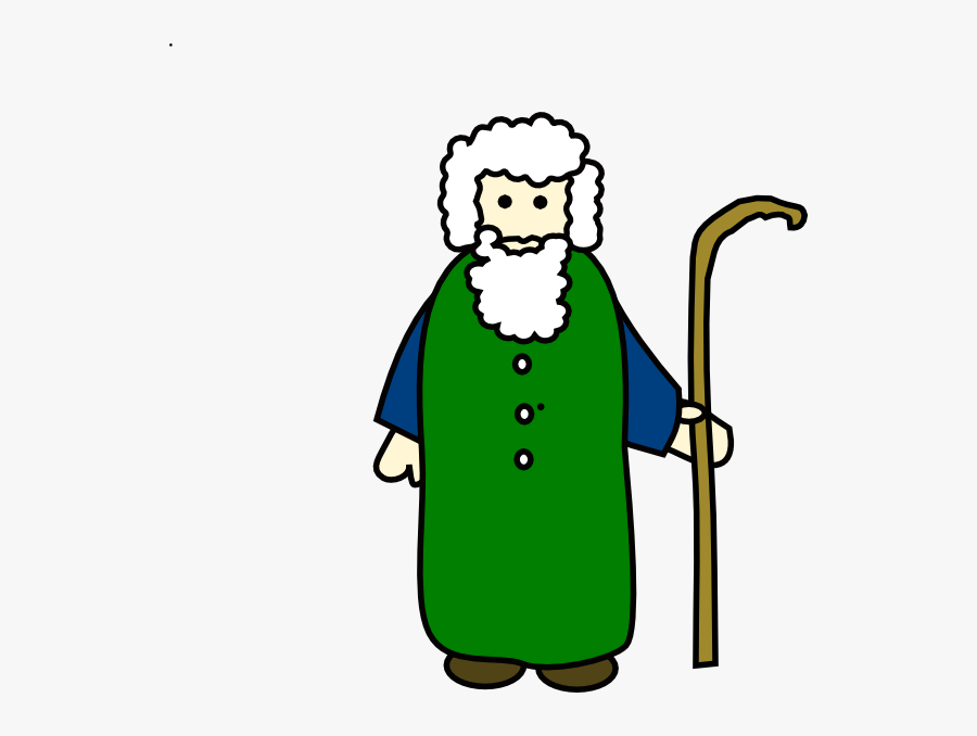 Shepherd - Clipart - Easy To Draw Shepherd, Transparent Clipart