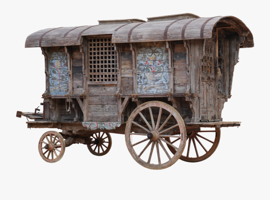 Middle Ages Wagon, Transparent Clipart