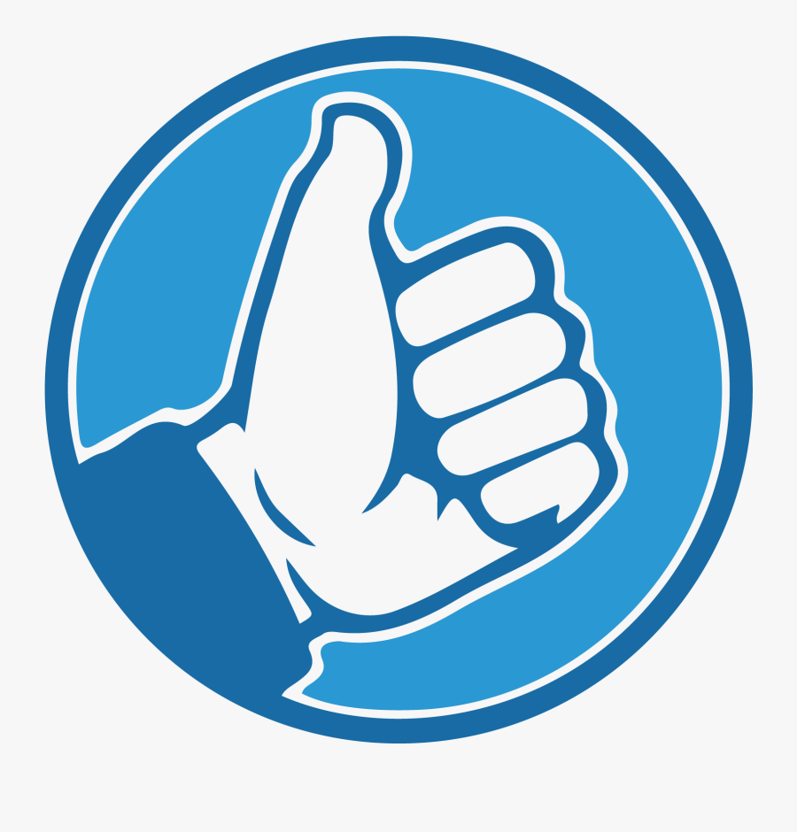 Teardrop Banner Benefits - Thumbs Up Icon, Transparent Clipart
