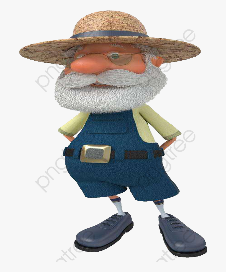 Old Man Clipart Farmer - Teddy Bear, Transparent Clipart