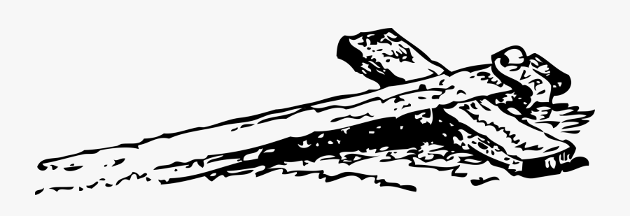 The Old Rugged Cross Picture Black And White - Clip Art Rugged Cross, Transparent Clipart
