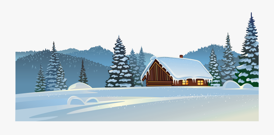 Clip Art House Covered In Snow - Happy New Year From Us To Yours, Transparent Clipart