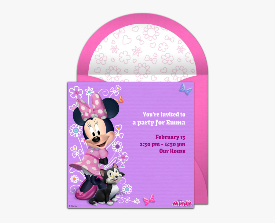 Clip Art Printable Minnie Mouse Invitations - Minnie Mouse Quinceanera Dress, Transparent Clipart