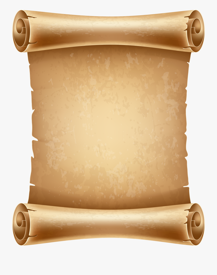 Old Scrolled Paper Png Clipart Image - Scroll Old Paper Background, Transparent Clipart