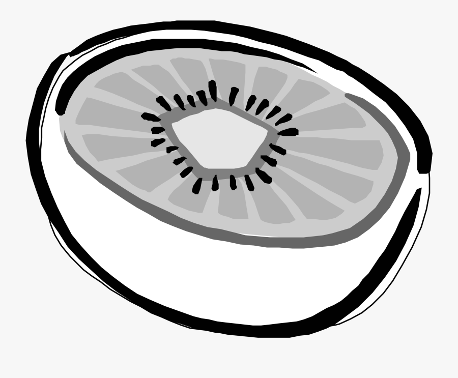 Kiwi - Clipart - Black - And - White - Kiwi Clip Art, Transparent Clipart