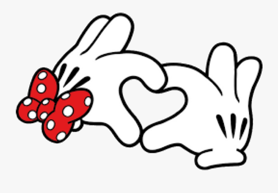Minnie Mouse Hands Heart Clipart , Png Download - Minnie Mouse Hands, Transparent Clipart