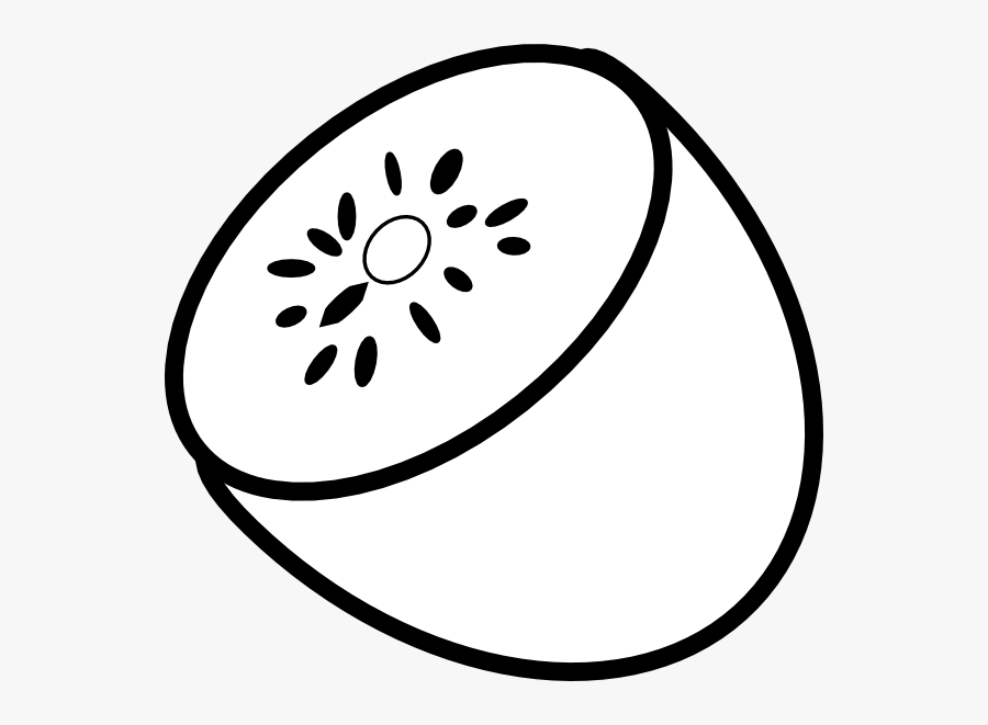 Thumb Image - Kiwi Black And White, Transparent Clipart
