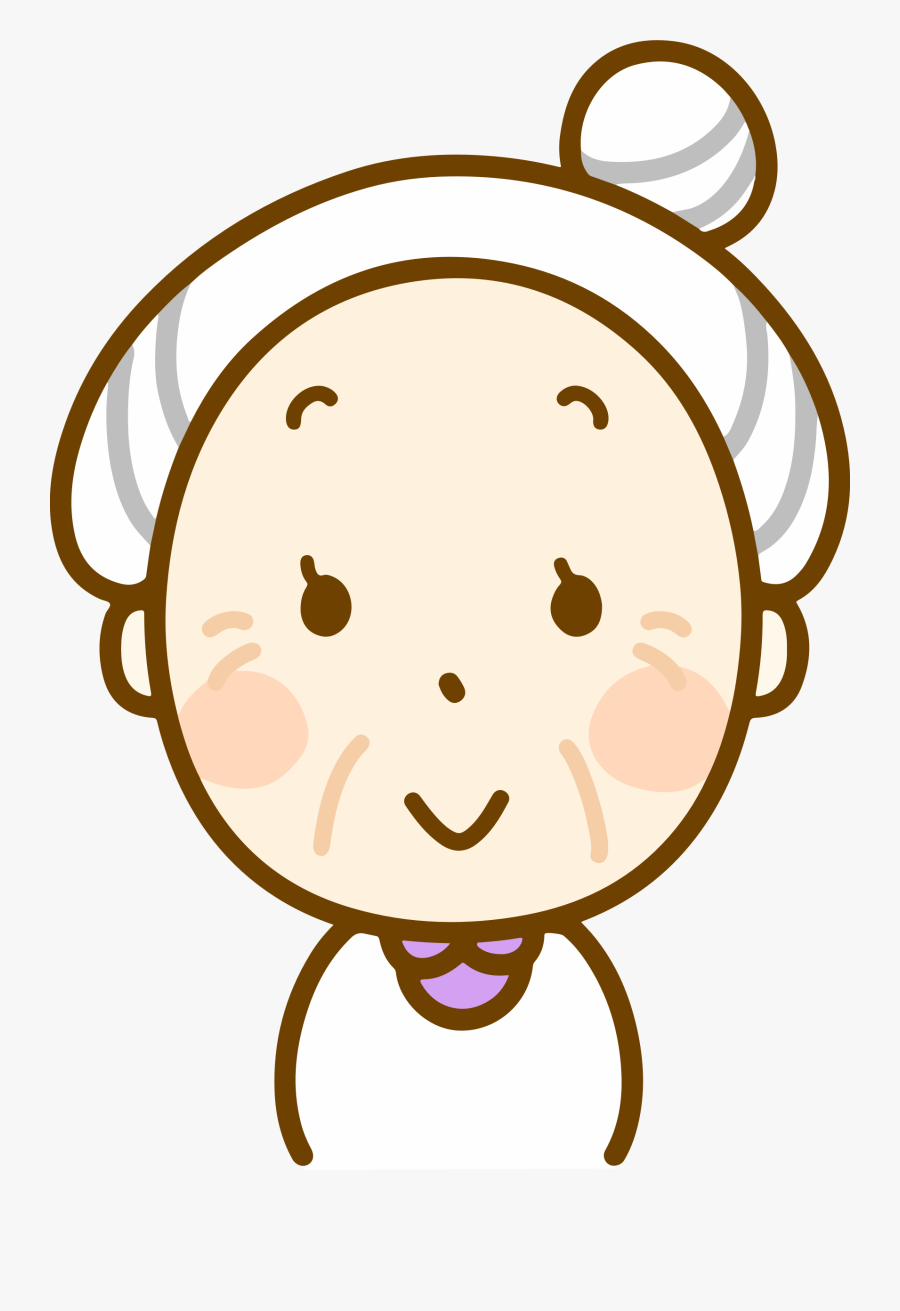 Clip Art Old Woman - Old Woman Face Clipart, Transparent Clipart