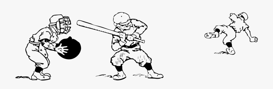 Art,monochrome Photography,human - Baseball Game Clipart Black And White, Transparent Clipart