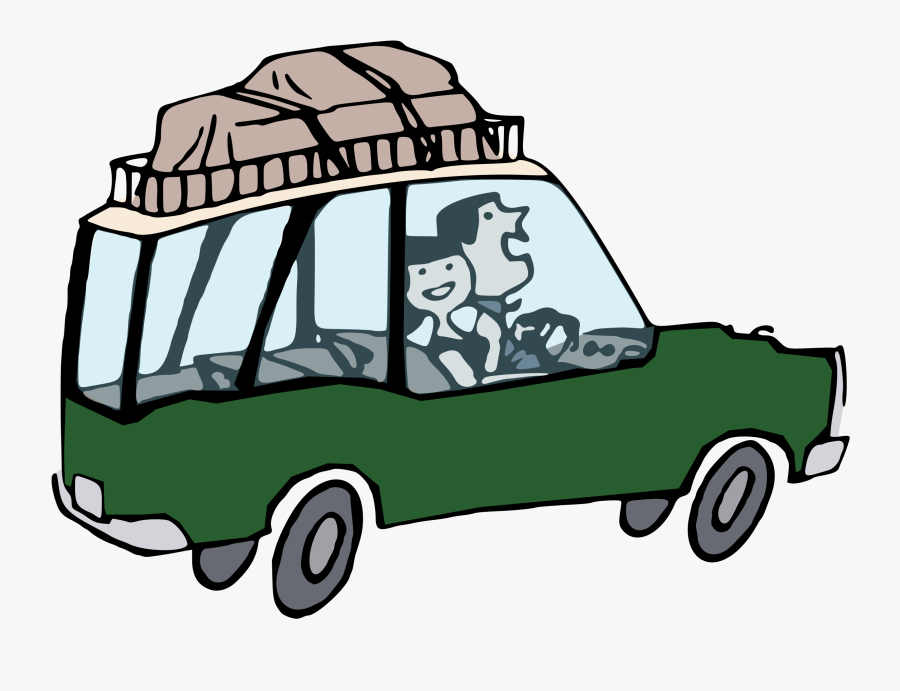 Free Cute Car Cliparts - Road Trip Transparent Background, Transparent Clipart