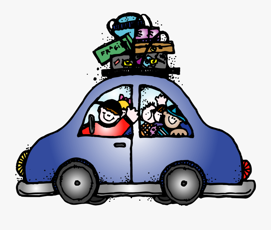 Golden Graham Cereal - Family Vacation Family On Road Trip Cartoon, Transparent Clipart