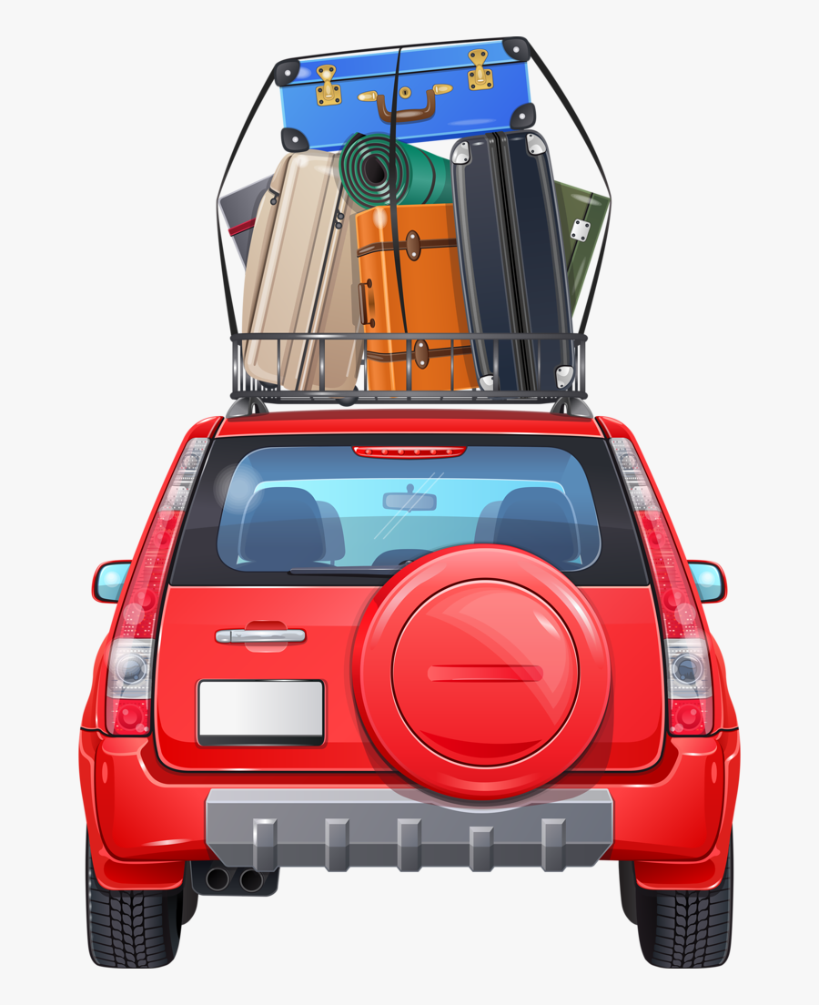 Car With Tire On Back, Transparent Clipart