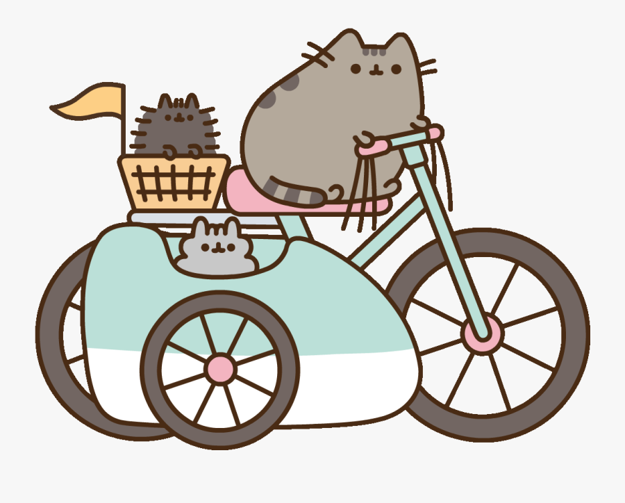 Road Trip Cat Sticker By Pusheen Clipart , Png Download - Pusheen Cat, Transparent Clipart