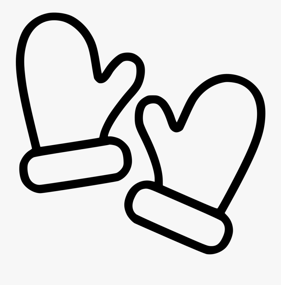 Png Icon Free Download - Mittens Black And White Png, Transparent Clipart