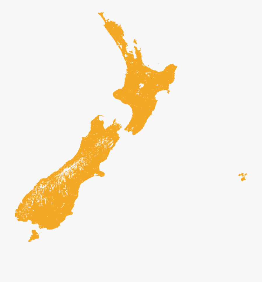 Little Spotted Kiwi - New Zealand Map Png, Transparent Clipart