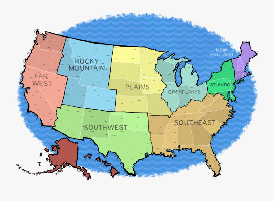 Us Map Travel The - Best Us Roadtrips, Transparent Clipart