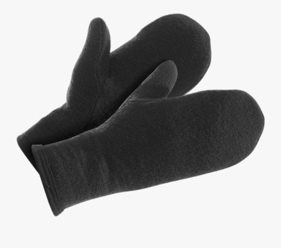 Dark Grey Woolen Mittens - Woolpower Mittens 400, Transparent Clipart