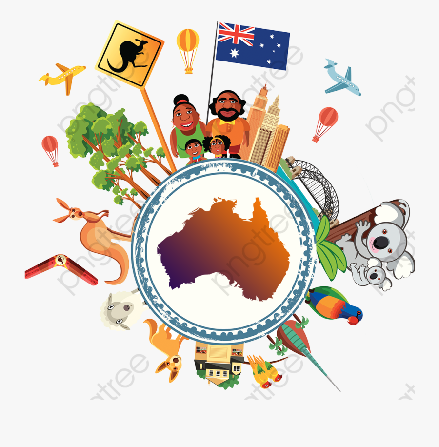 Map Clipart Travel - Australia Travel Clipart Png, Transparent Clipart