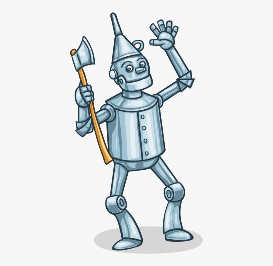 Pin Tin Man Clip Art - Cartoon Wizard Of Oz Tinman, Transparent Clipart