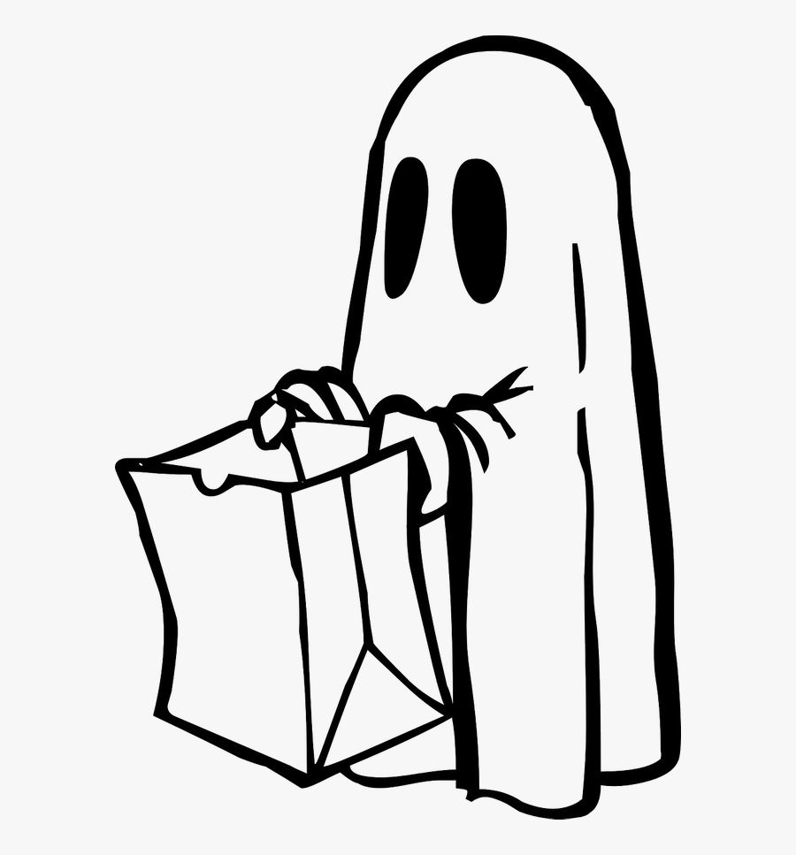 Trick Or Treat Ghost, Transparent Clipart