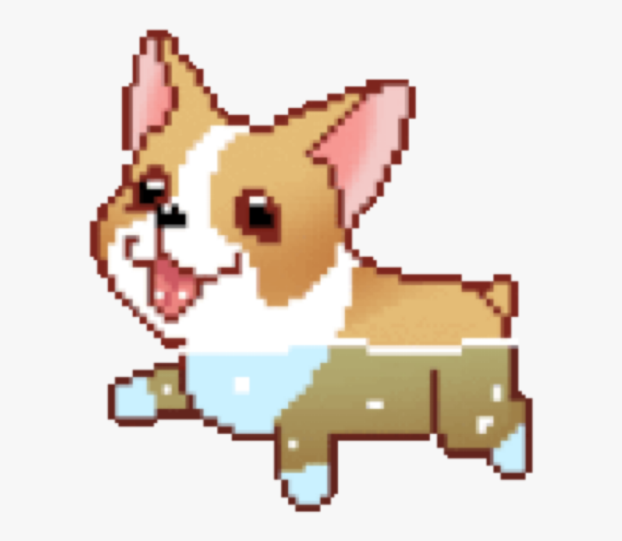 Pembroke Welsh Corgi Clipart At Getdrawings - Cute 8 Bit Gif, Transparent Clipart