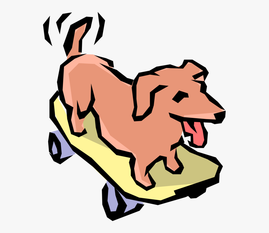 Dog Rides Skateboard Image - Animal Riding A Skateboard Png, Transparent Clipart