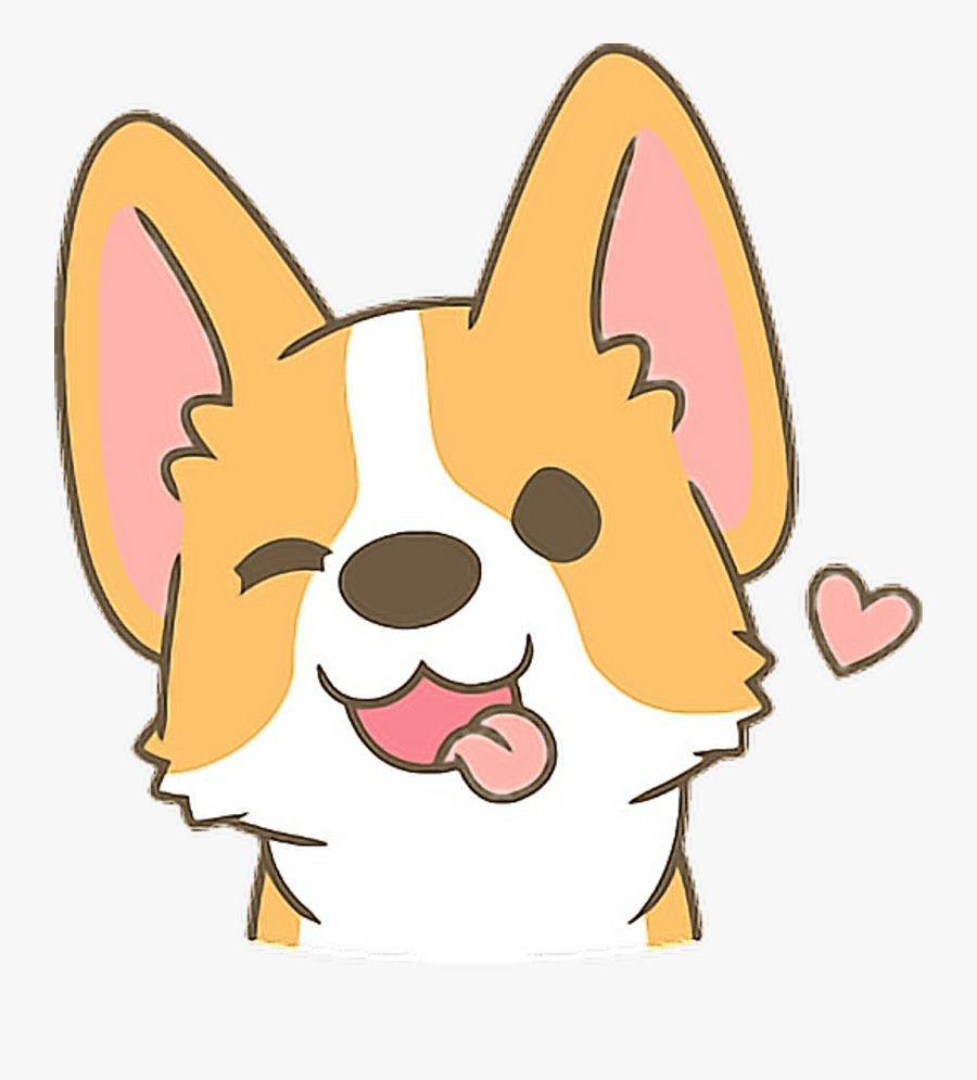 Dog Clipart Kawaii - Cute Simple Dog Drawing, Transparent Clipart