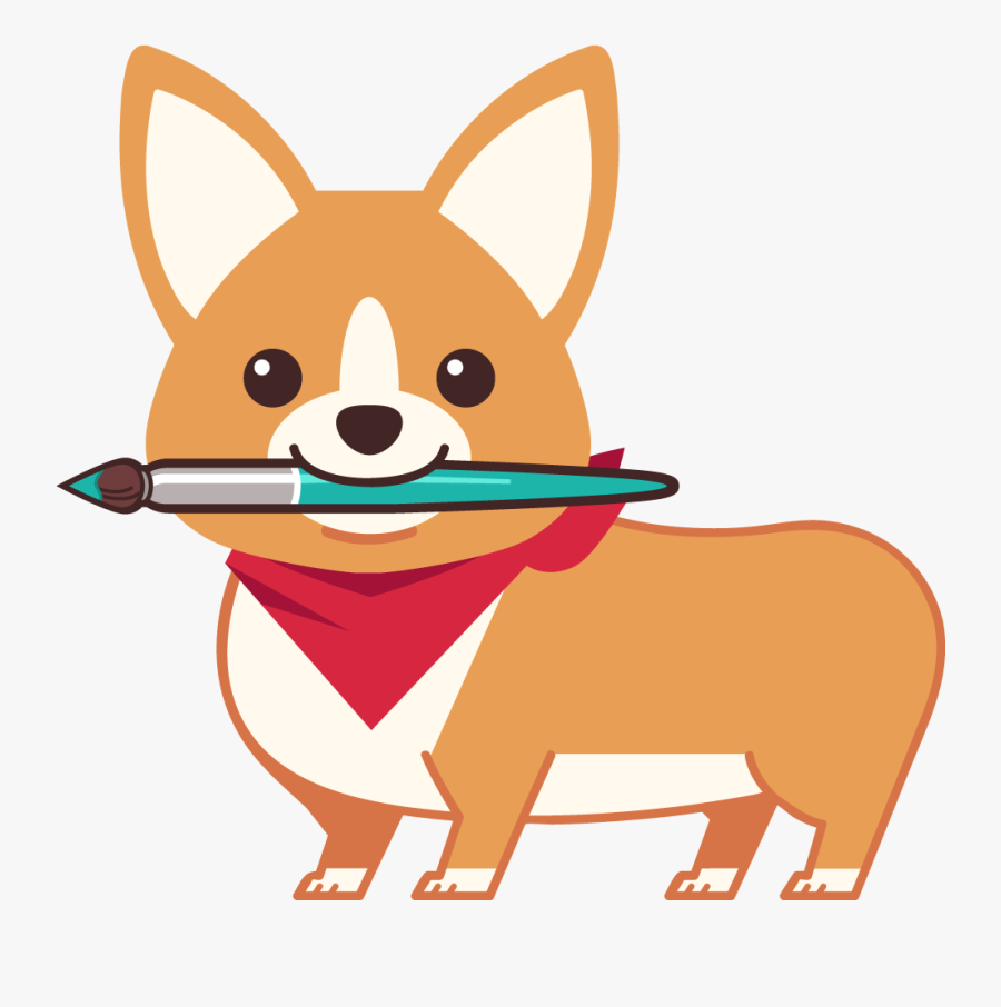 Corgi Silhouette Png - Thank You Japanese Cartoon, Transparent Clipart