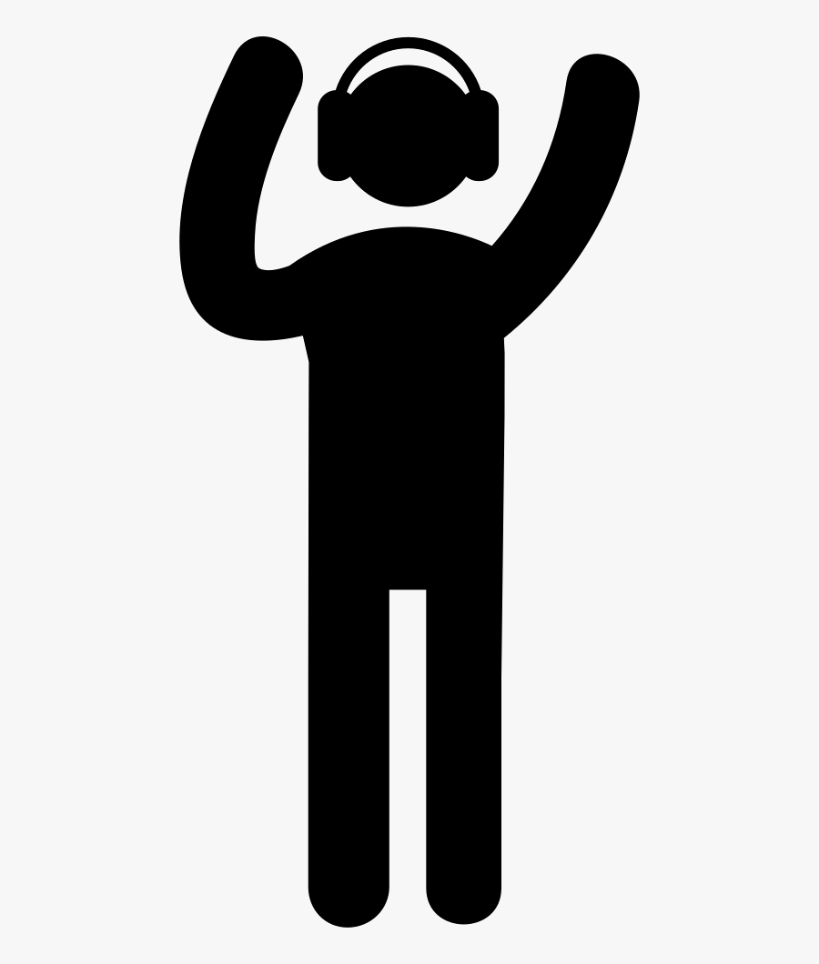 Man Listening Music Comments - Listening To Music Icon, Transparent Clipart