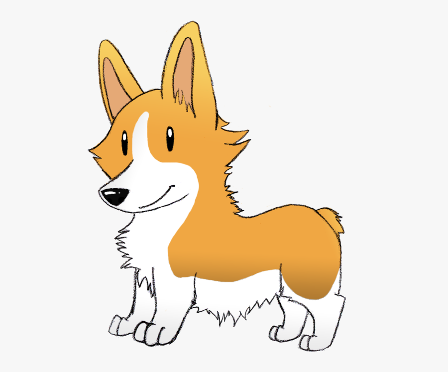 Collection Of Free Corgi Drawing Cartoon Download On - Dog Animation Png Transparent, Transparent Clipart