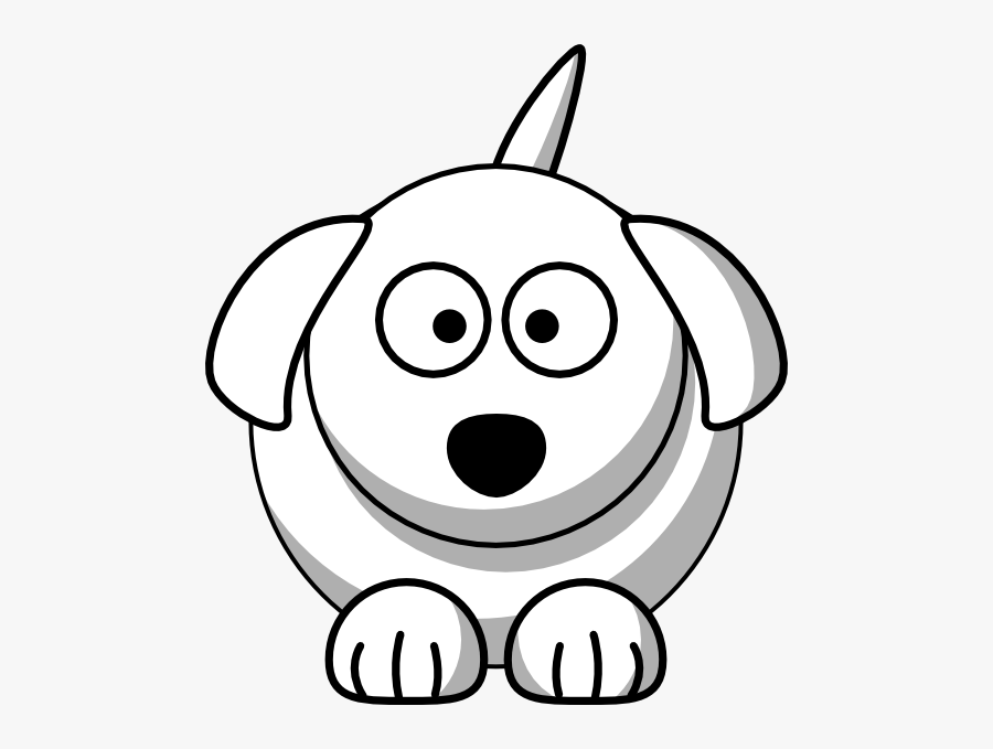 Dog - Face - Clipart - Black And White Dog Drawing, Transparent Clipart