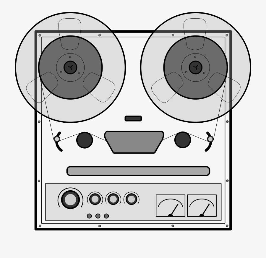 Line Art,snout,angle - Reel To Reel Recorder Clipart, Transparent Clipart