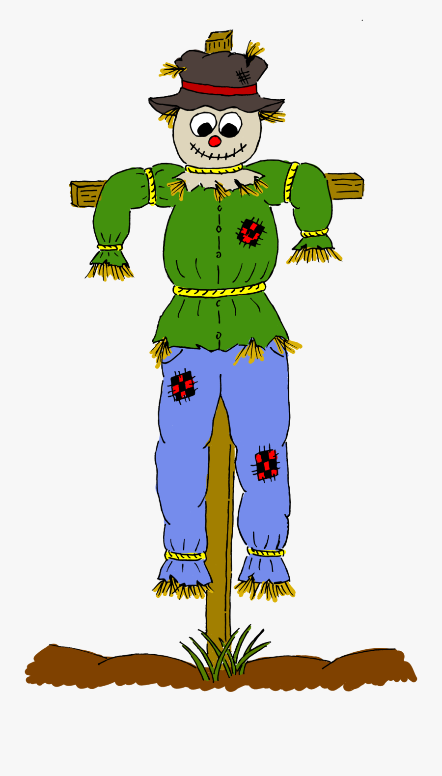 Scarecrow Clipart Dorothy - Clip Art Scarecrow, Transparent Clipart