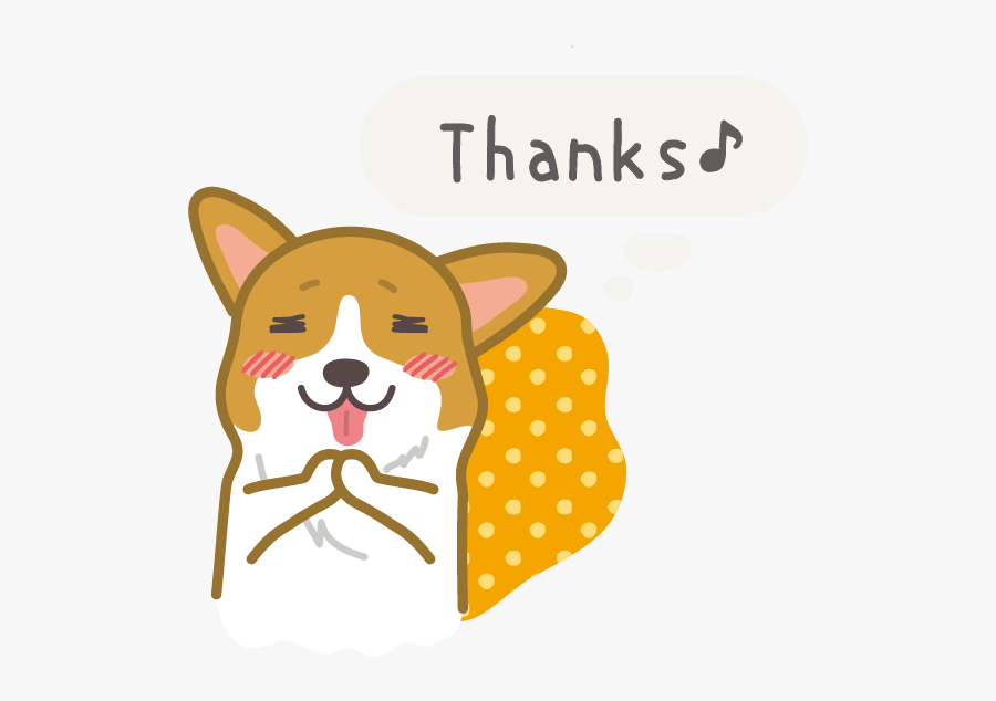 Hot Dog Corgi Messages Sticker, Transparent Clipart