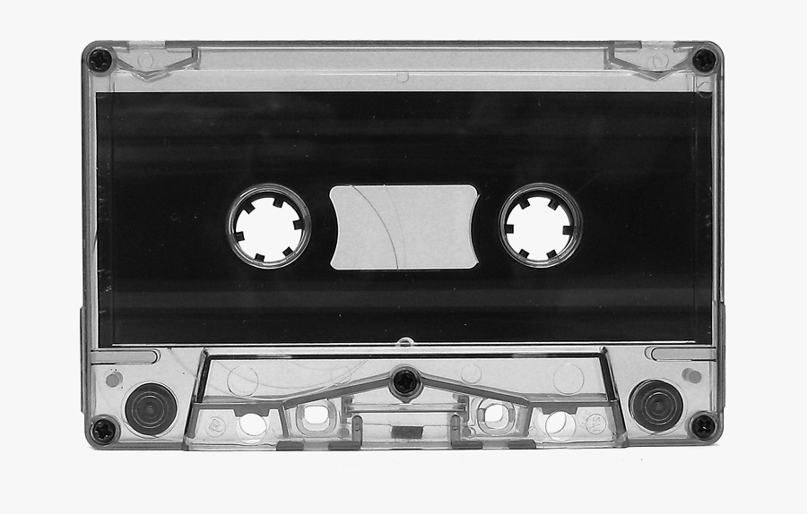 Audio Cassette Black Label - Transparent Background Cassette Tape Transparent, Transparent Clipart