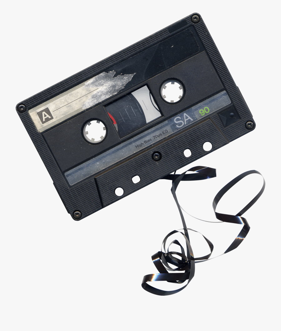 Damaged Audio Cassette - Cassette Tape Transparent Background, Transparent Clipart