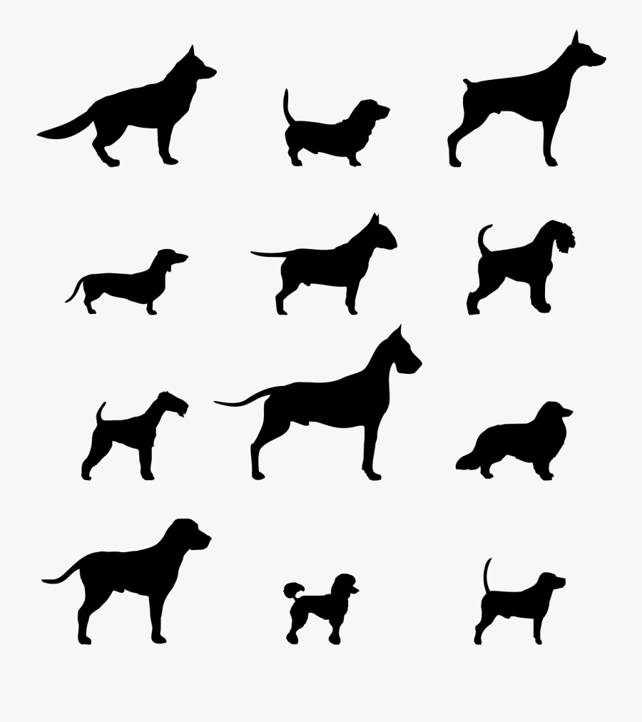 Pin By Melissa Neeley On Clipart - Dog Silhouette Svg, Transparent Clipart