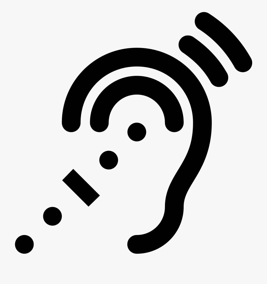 Graphic Transparent Stock Vector Music Listening - Assistive Listening Devices Icon, Transparent Clipart