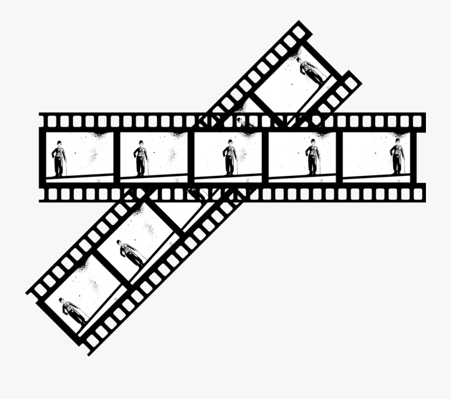 Free Clipart - Charlie Chaplin Film Reel, Transparent Clipart