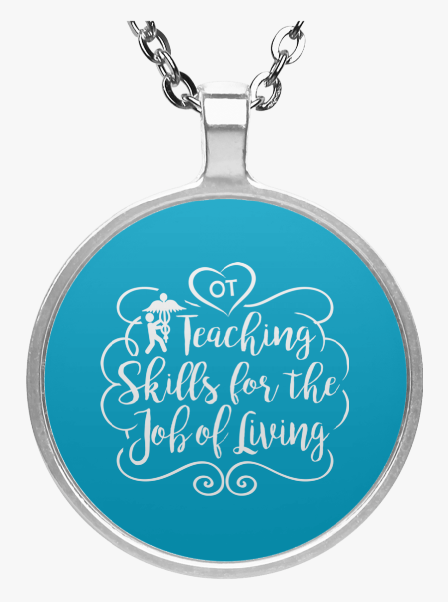 Ot Teaching Occupational Therapy Circle Necklace - Locket, Transparent Clipart
