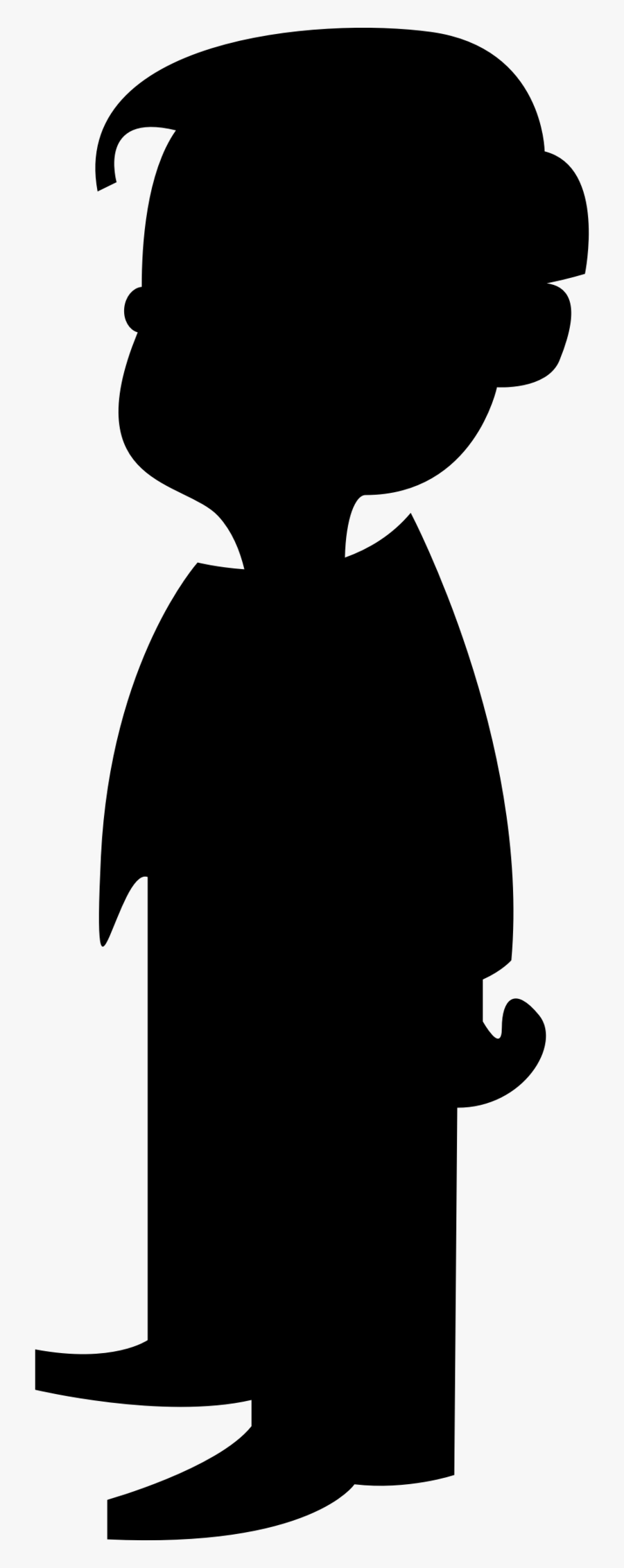 Little Boy Silhouette Clip Art - Funny Comment On Girl, Transparent Clipart