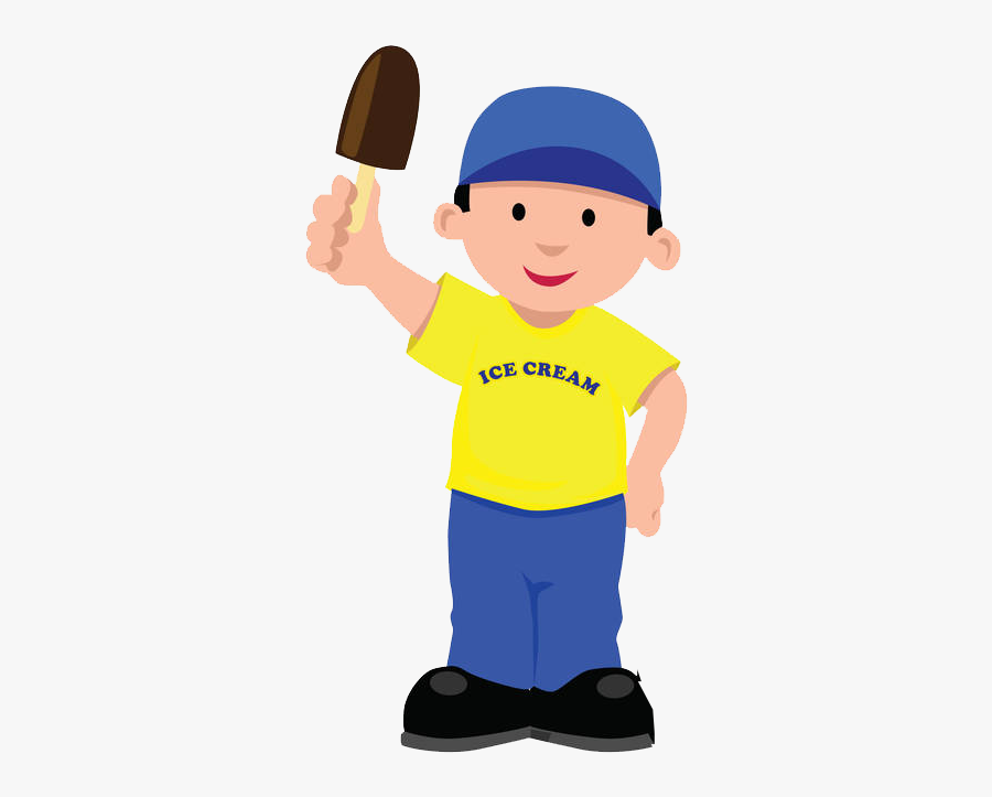 Ice Cream Cart Drawing Clip Art - Ice Cream Seller, Transparent Clipart