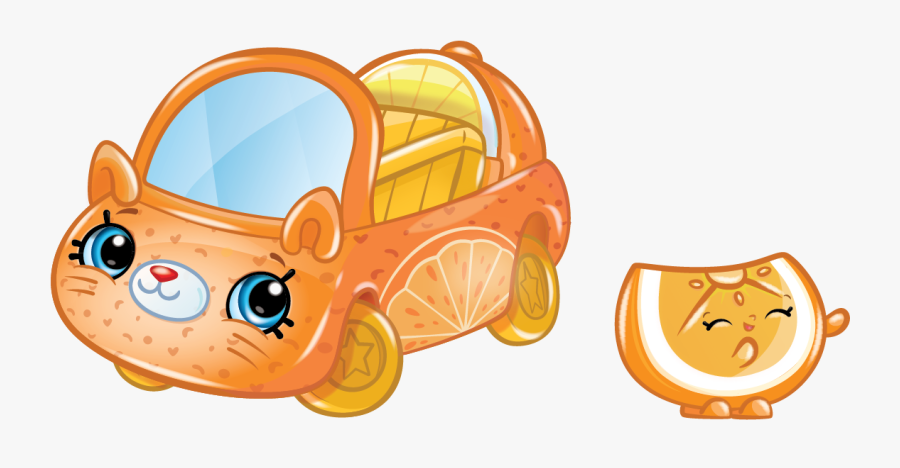 Cutie Cars Characters Orange Rush Shopkins Picture - Orange Rush Cutie Car, Transparent Clipart