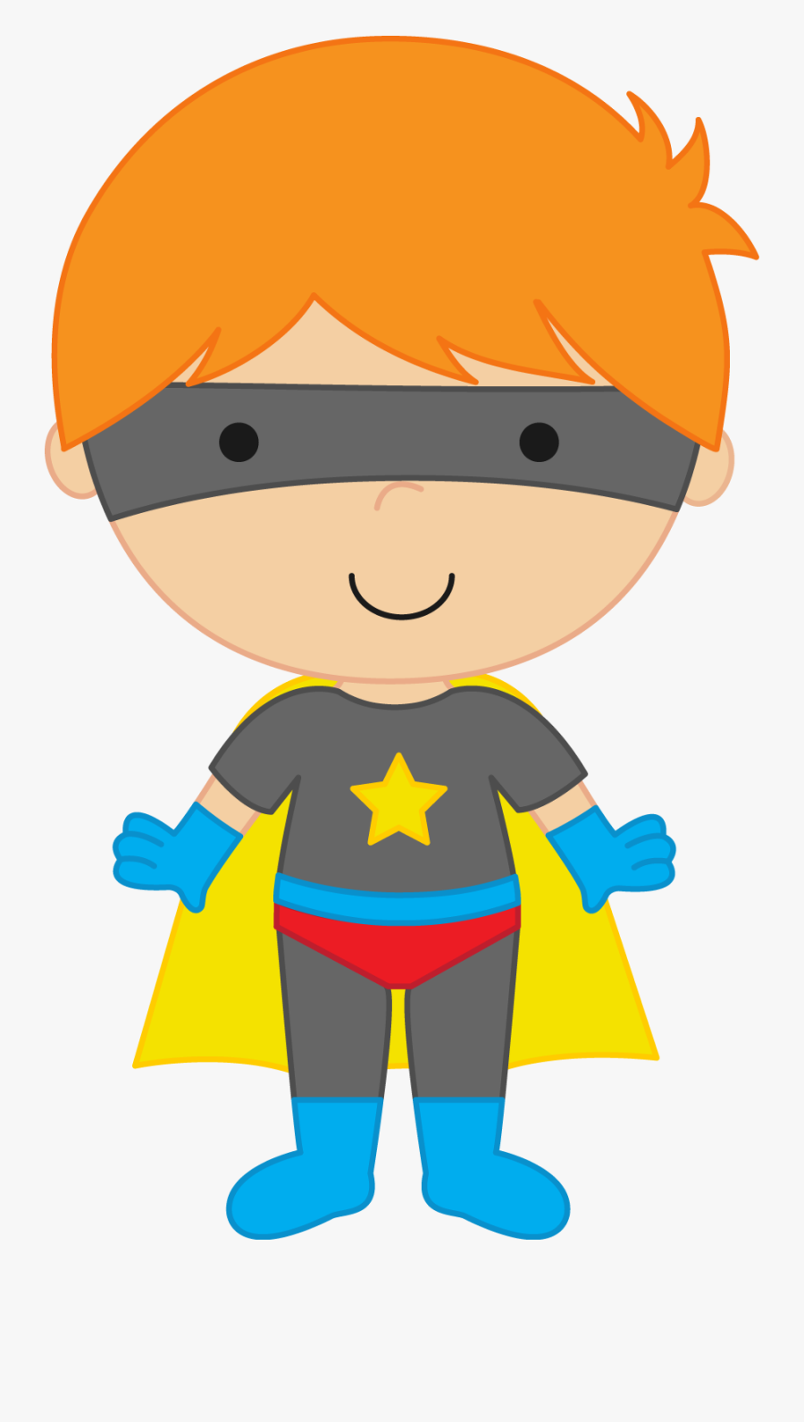 Super Clipart Generic Superhero - Superhero Boy Clip Art, Transparent Clipart