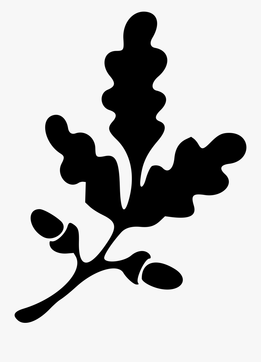 Tree Clipart Clipart Way Up High In - Silhouette Oak Branch Png, Transparent Clipart